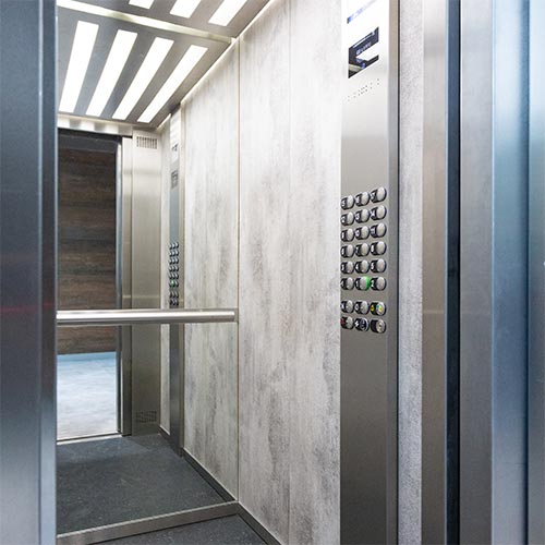 inside an elevator